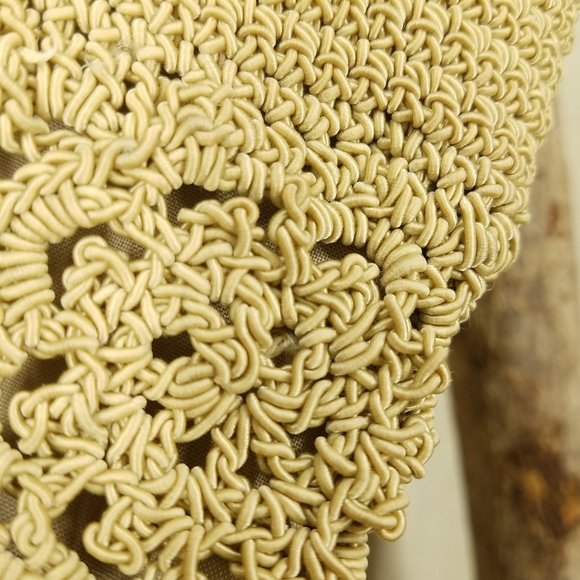 Women's Bohemian crochet short strap, satchel bag - Picture 7 of 14